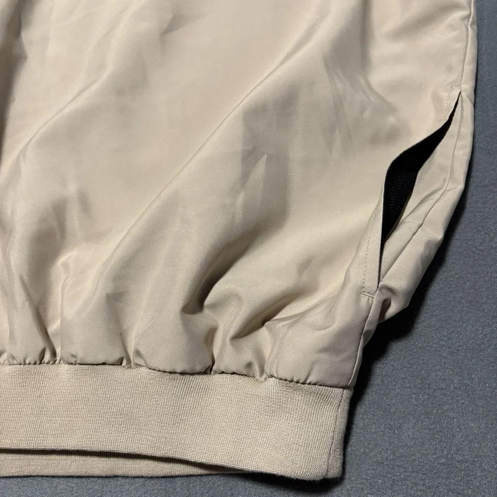 Cutter & Buck Golf Vest Mens XL Beige Windbreaker Olympia Fields U.S. Open 2003